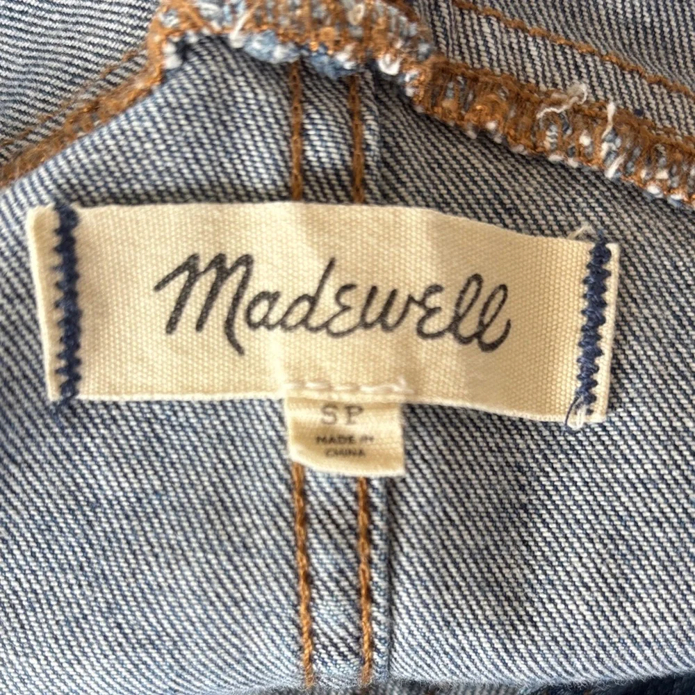 Madewell Women's Classic Blue Denim‎ Overalls. Small Petite. EUC